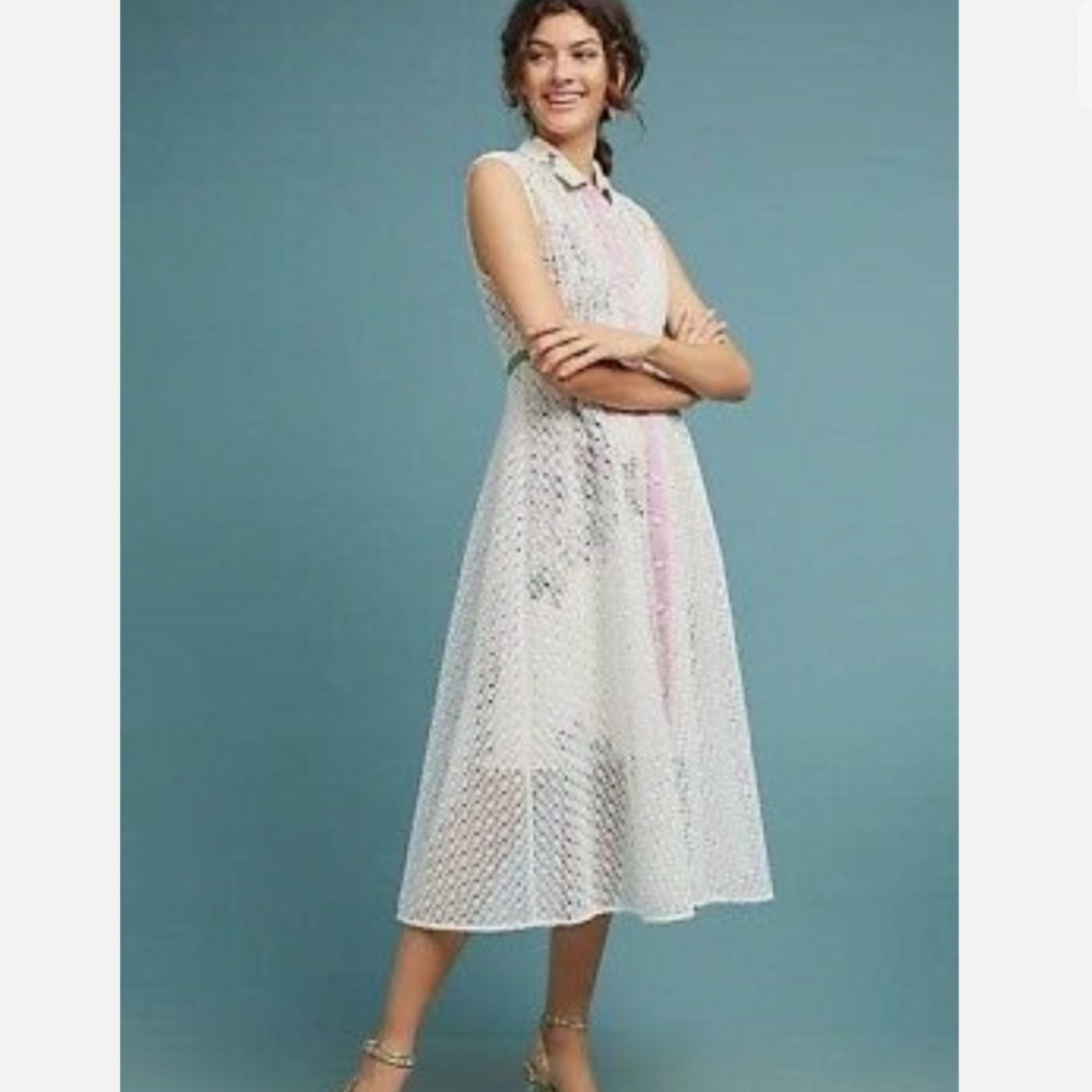 Anthropologie Tracy Reese Cherry Blossom Shirt Dress